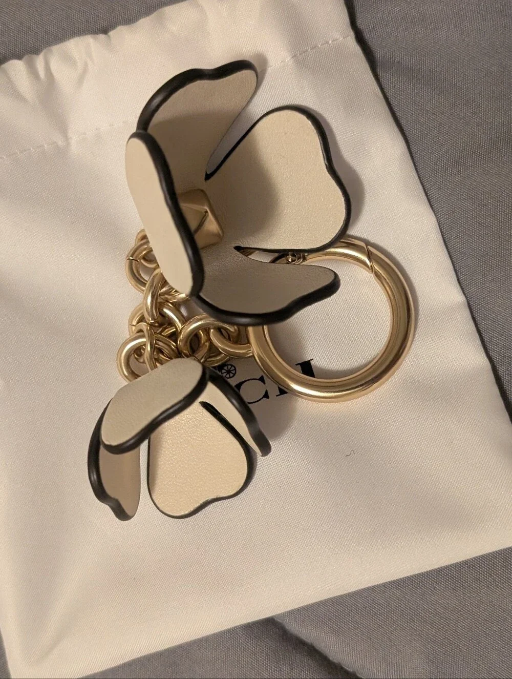 Coach Essential Tea Rose Bag Charm